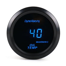 Load image into Gallery viewer, Car Modified 12V Universal 52mm Blue Light Digital Display Meter, Voltmeter, Water Temperature Gauge, Oil Temperature Gauge, Oil Pressure Gauge, Turbo Boost Gauge BAR, Turbo Boost Gauge PSI, Tachometer