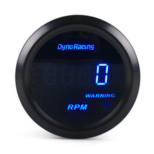 Load image into Gallery viewer, Car Modified 12V Universal 52mm Blue Light Digital Display Meter, Voltmeter, Water Temperature Gauge, Oil Temperature Gauge, Oil Pressure Gauge, Turbo Boost Gauge BAR, Turbo Boost Gauge PSI, Tachometer