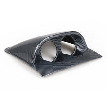 Load image into Gallery viewer, Car 52mm 2 Holes Dash Gauge Meter Pod Mount Holder, 2 Holes, Carbon Fiber, 2 Holes, Black