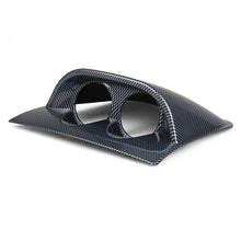 Load image into Gallery viewer, Car 52mm 2 Holes Dash Gauge Meter Pod Mount Holder, 2 Holes, Carbon Fiber, 2 Holes, Black