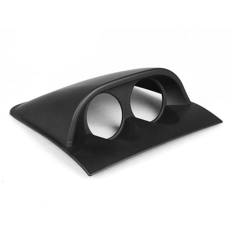 Car 52mm 2 Holes Dash Gauge Meter Pod Mount Holder, 2 Holes, Carbon Fiber, 2 Holes, Black