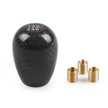 Load image into Gallery viewer, Car Modified 6 Speed Carbon Fiber Gear Stick Shift Knob Head, Carbon Fiber Gear Stick Shift Knob Head