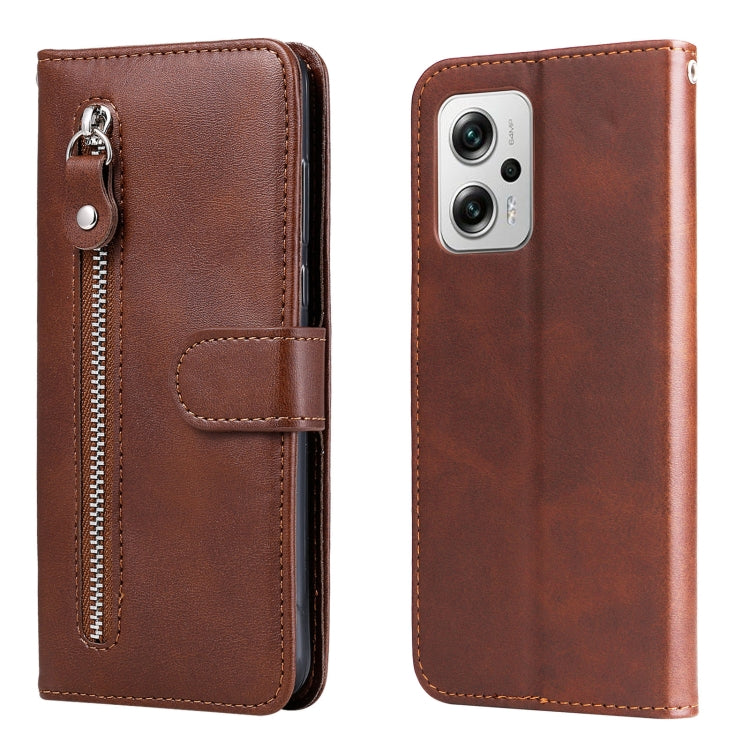 Fashion Calf Texture Zipper Horizontal Flip Leather Phone Case, For Xiaomi Redmi K40S / Poco F4, For Xiaomi Redmi Note 11T Pro / Poco X4 GT, For Xiaomi 12X