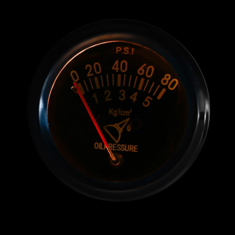 Car Modified 12V Universal 52mm Mechanical Oil Pressure Gauge, Mechanical Oil Pressure Gauge
