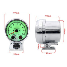 Load image into Gallery viewer, Car Modified 7 Background Lights Tachometer 0-8000RPM for 4/6/8 Cylinder Engines, 7 Background Lights Tachometer