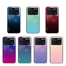 Load image into Gallery viewer, Gradient Color Glass Case, For Xiaomi Poco M4 Pro 4G