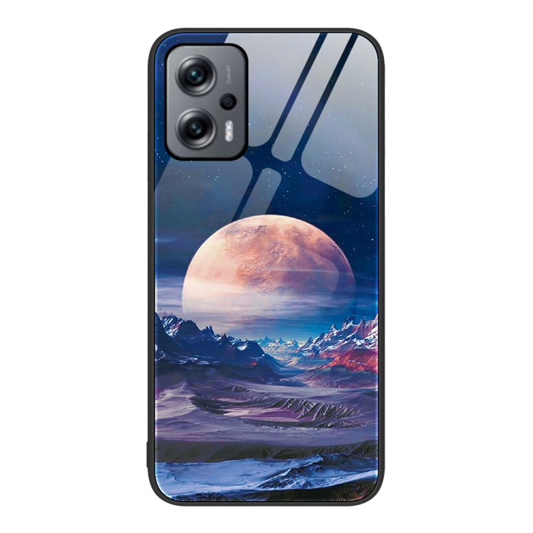 Colorful Painted Glass Phone Case, For Xiaomi Redmi Note 10 Pro 4G, For Xiaomi Redmi Note 11T Pro, For Xiaomi Redmi Note 11E