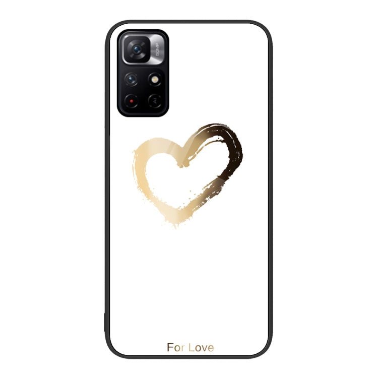 Colorful Painted Glass Phone Case, For Xiaomi Redmi Note 11 5G, For Xiaomi Poco X4 Pro 5G, For Xiaomi Mi 11 Pro