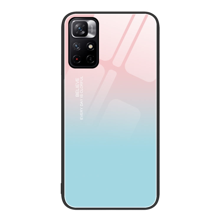 Colorful Painted Glass Phone Case, For Xiaomi Redmi Note 11 5G, For Xiaomi Poco X4 Pro 5G, For Xiaomi Mi 11 Pro