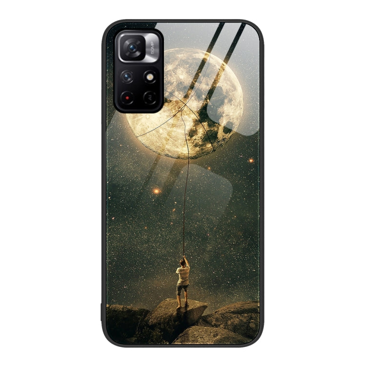 Colorful Painted Glass Phone Case, For Xiaomi Redmi Note 11 5G, For Xiaomi Poco X4 Pro 5G, For Xiaomi Mi 11 Pro