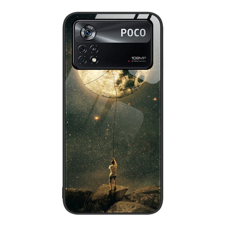 Colorful Painted Glass Phone Case, For Xiaomi Redmi Note 11 5G, For Xiaomi Poco X4 Pro 5G, For Xiaomi Mi 11 Pro