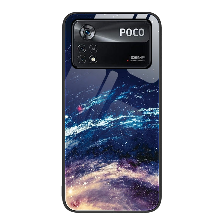 Colorful Painted Glass Phone Case, For Xiaomi Redmi Note 11 5G, For Xiaomi Poco X4 Pro 5G, For Xiaomi Mi 11 Pro