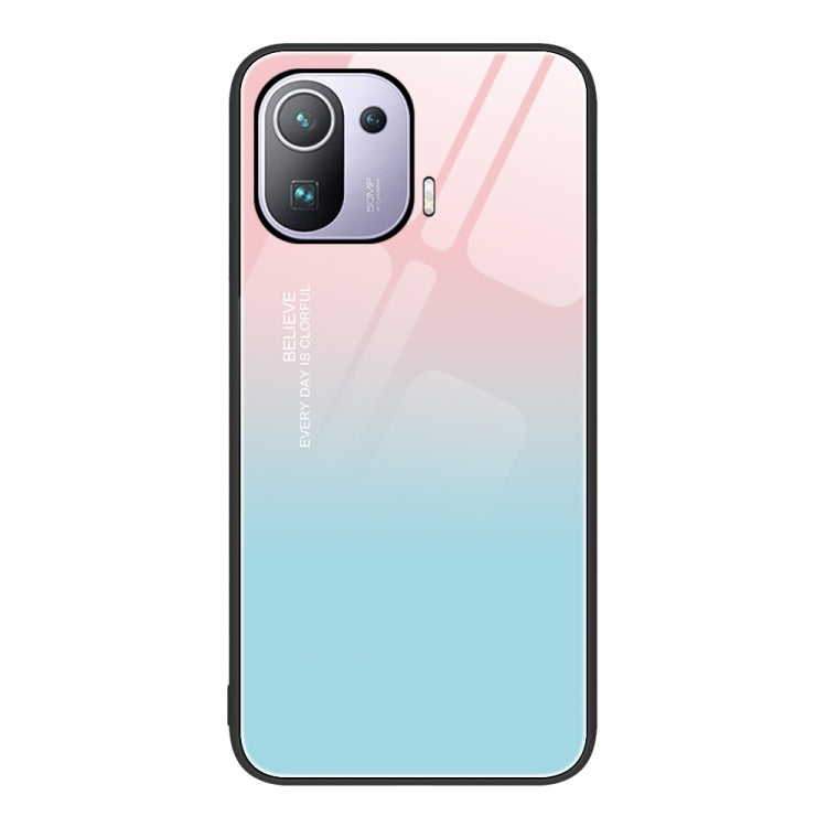 Colorful Painted Glass Phone Case, For Xiaomi Redmi Note 11 5G, For Xiaomi Poco X4 Pro 5G, For Xiaomi Mi 11 Pro