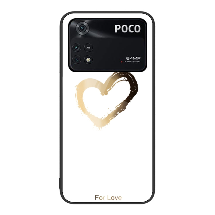 Colorful Painted Glass Phone Case, For Xiaomi Poco M4 Pro