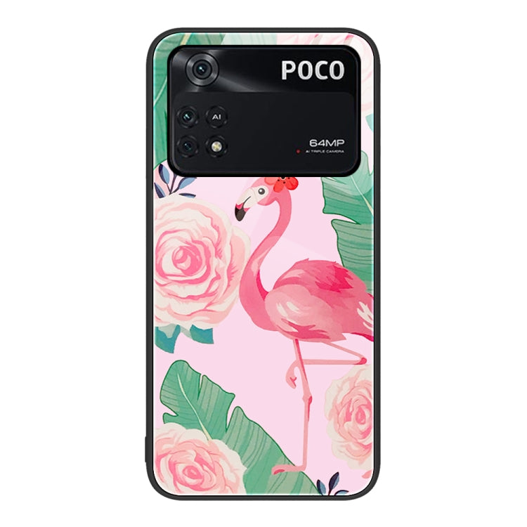 Colorful Painted Glass Phone Case, For Xiaomi Poco M4 Pro