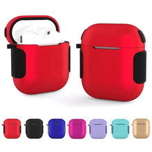 Load image into Gallery viewer, 2 in 1 Matte Texture Contrast Color PC + TPU Earphone Case, For AirPods 2 / 1, For AirPods 3