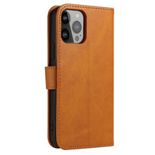 Load image into Gallery viewer, Calf Texture Buckle Flip Leather Phone Case, For iPhone 14, For iPhone 14 Plus, For iPhone 14 Pro, For iPhone 14 Pro Max