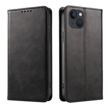 Load image into Gallery viewer, Calf Texture Magnetic Flip Leather Phone Case, For iPhone 14, For iPhone 14 Plus, For iPhone 14 Pro, For iPhone 14 Pro Max