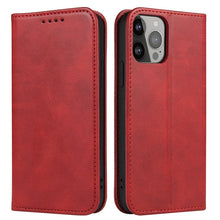 Load image into Gallery viewer, Calf Texture Magnetic Flip Leather Phone Case, For iPhone 14, For iPhone 14 Plus, For iPhone 14 Pro, For iPhone 14 Pro Max