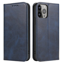 Load image into Gallery viewer, Calf Texture Magnetic Flip Leather Phone Case, For iPhone 14, For iPhone 14 Plus, For iPhone 14 Pro, For iPhone 14 Pro Max