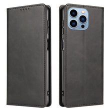 Load image into Gallery viewer, Calf Texture Magnetic Flip Leather Phone Case, For iPhone 14, For iPhone 14 Plus, For iPhone 14 Pro, For iPhone 14 Pro Max