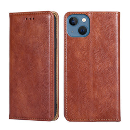 Gloss Oil Solid Color Magnetic Leather Phone Case, For iPhone 14, For iPhone 14 Plus, For iPhone 14 Pro, For iPhone 14 Pro Max