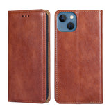 Gloss Oil Solid Color Magnetic Leather Phone Case, For iPhone 14, For iPhone 14 Plus, For iPhone 14 Pro, For iPhone 14 Pro Max