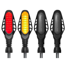 Load image into Gallery viewer, 4 PCS Modified Motorcycle 16LEDs Brake Turn Tail Light, Smoked Shell