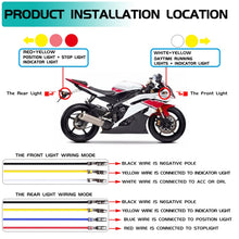 Load image into Gallery viewer, 4 PCS Modified Motorcycle 16LEDs Brake Turn Tail Light, Smoked Shell