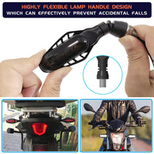 Load image into Gallery viewer, 4 PCS Modified Motorcycle 16LEDs Brake Turn Tail Light, Smoked Shell