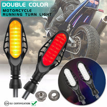 Load image into Gallery viewer, 4 PCS Modified Motorcycle 16LEDs Brake Turn Tail Light, Smoked Shell