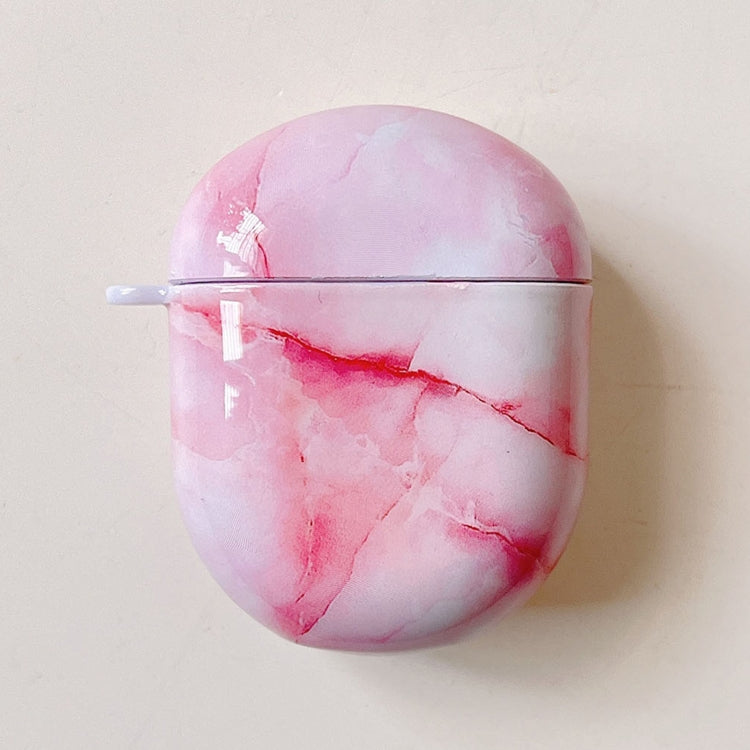 Marble Texture PC Glossy Earphone Protective Case