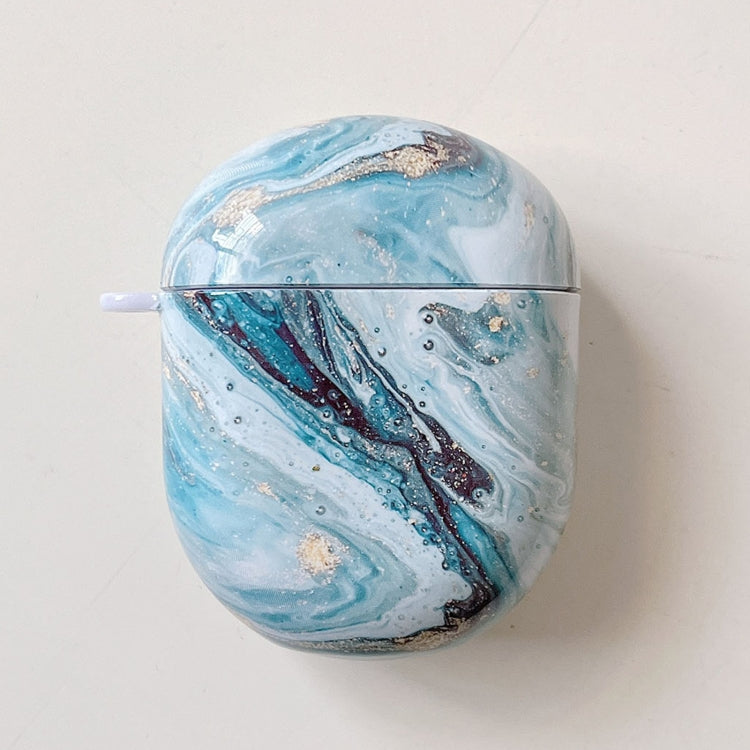 Marble Texture PC Glossy Earphone Protective Case