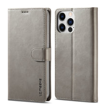 Load image into Gallery viewer, LC.IMEEKE Calf Texture Horizontal Flip Leather Case, For iPhone 14, For iPhone 14 Plus, For iPhone 14 Pro, For iPhone 14 Pro Max