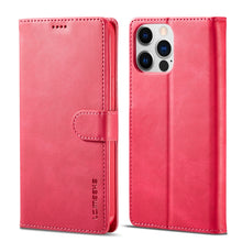 Load image into Gallery viewer, LC.IMEEKE Calf Texture Horizontal Flip Leather Case, For iPhone 14, For iPhone 14 Plus, For iPhone 14 Pro, For iPhone 14 Pro Max