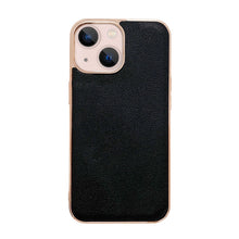 Load image into Gallery viewer, Genuine Leather Luolai Series Nano Electroplating Phone Case, For iPhone 14, For iPhone 14 Plus, For iPhone 14 Pro, For iPhone 14 Pro Max, For iPhone 13, For iPhone 13 Pro, For iPhone 13 Pro Max
