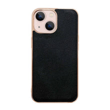 Load image into Gallery viewer, Genuine Leather Luolai Series Nano Electroplating Phone Case, For iPhone 14, For iPhone 14 Plus, For iPhone 14 Pro, For iPhone 14 Pro Max, For iPhone 13, For iPhone 13 Pro, For iPhone 13 Pro Max