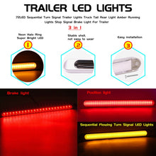 Load image into Gallery viewer, 2 PCS 72LEDs Two-color Brake Turn Tail Light