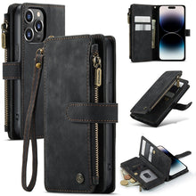 Load image into Gallery viewer, CaseMe C30 Multifunctional Phone Leather Case, For iPhone 14, For iPhone 14 Plus, For iPhone 14 Pro, For iPhone 14 Pro Max