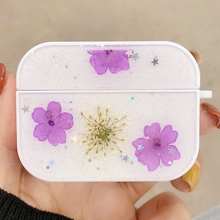 For AirPods Pro Beautiful Ladies Flowers Pattern Wireless Earphone Protective Case, For AirPods Pro