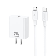 Load image into Gallery viewer, REMAX RP-U5 Extreme 2 Series 20W PD Charger + 1m USB-C / Type-C to 8 Pin Fast Charge Data Cable Set, CN Plug, EU Plug, US Plug