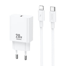 Load image into Gallery viewer, REMAX RP-U5 Extreme 2 Series 20W PD Charger + 1m USB-C / Type-C to 8 Pin Fast Charge Data Cable Set, CN Plug, EU Plug, US Plug
