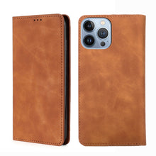 Load image into Gallery viewer, Skin Feel Magnetic Leather Phone Case, For iPhone 14, For iPhone 14 Plus, For iPhone 14 Pro, For iPhone 14 Pro Max