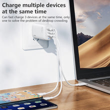 Load image into Gallery viewer, REMAX RP-U55 Territory Series 65W USB+Dual USB-C / Type-C Interface Fast Charger, EU Plug, UK Plug, CN Plug