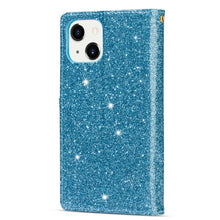 Load image into Gallery viewer, Multi-card Slots Laser Carving Glitter Zipper Leather Case, For iPhone 14, For iPhone 14 Max, For iPhone 14 Pro, For iPhone 14 Pro Max, For Samsung Galaxy Z Fold 4