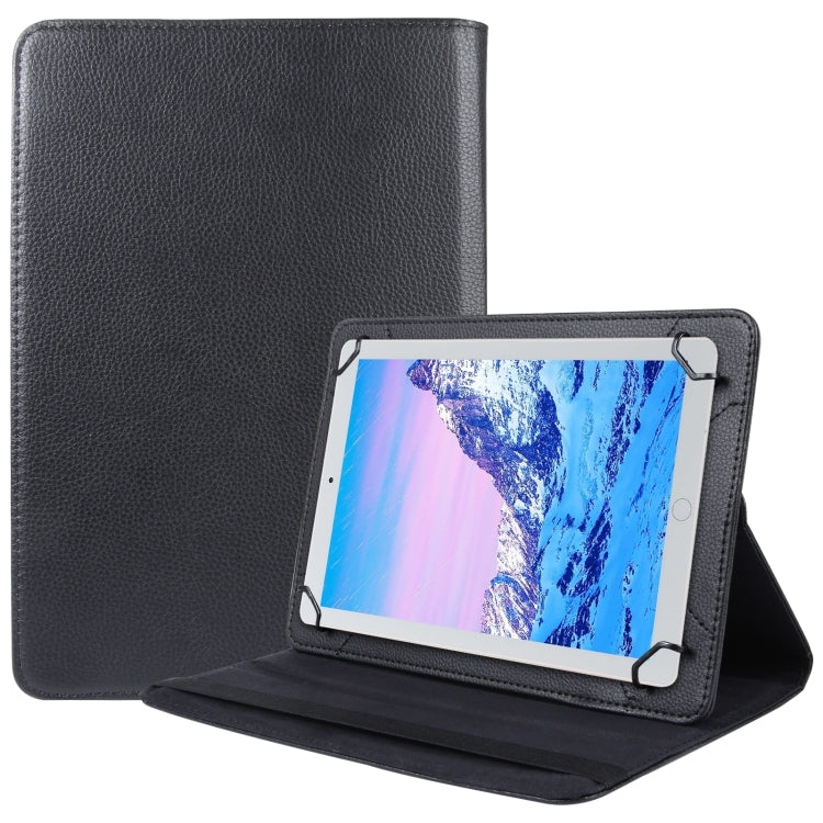 360 Degree Rotation Litchi Texture Flip Leather Tablet Case