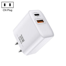 Load image into Gallery viewer, REMAX RP-U82 30W USB+USB-C/Type-C Dual Interface Fast Charger, CN Plug, UK Plug, US Plug