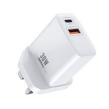 Load image into Gallery viewer, REMAX RP-U82 30W USB+USB-C/Type-C Dual Interface Fast Charger, CN Plug, UK Plug, US Plug