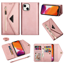Load image into Gallery viewer, Skin Feel Zipper Horizontal Flip Leather Case, For iPhone 14, For iPhone 14 Max, For iPhone 14 Pro, For iPhone 14 Pro Max