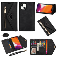 Load image into Gallery viewer, Skin Feel Zipper Horizontal Flip Leather Case, For iPhone 14, For iPhone 14 Max, For iPhone 14 Pro, For iPhone 14 Pro Max